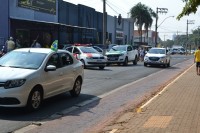 Grupo se reuniu no Parque Santa Leonor, saindo em carreata pelas ruas da cidade