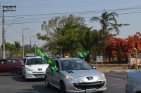 Grupo se reuniu no Parque Santa Leonor, saindo em carreata pelas ruas da cidade